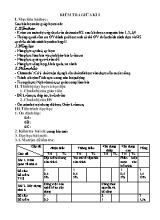 Đề kiểm tra giữa kì 1 môn Công nghệ 6